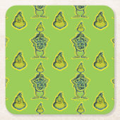 スナーキーグインチ |私おもしろいは私の犬とだけ話している スクエアペーパーコースター (正面)