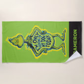 スナーキーグインチ |私おもしろいは私の犬とだけ話している ビーチタオル (正面)