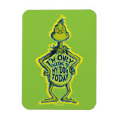 スナーキーグインチ |私おもしろいは私の犬Tとだけ話している マグネット (縦)