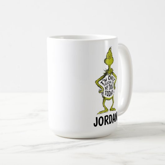 スナーキーグインチ | 私は私の犬のとしか話していカスタムない コーヒーマグカップ (正面右)