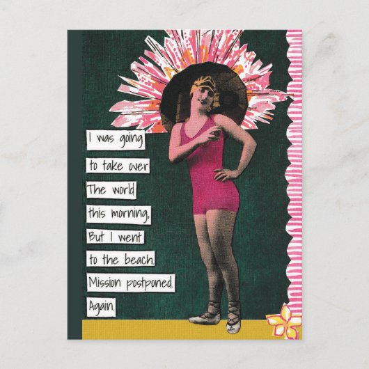 スナーキーバケーションハガキビーチデイ シーズンポストカード (正面)