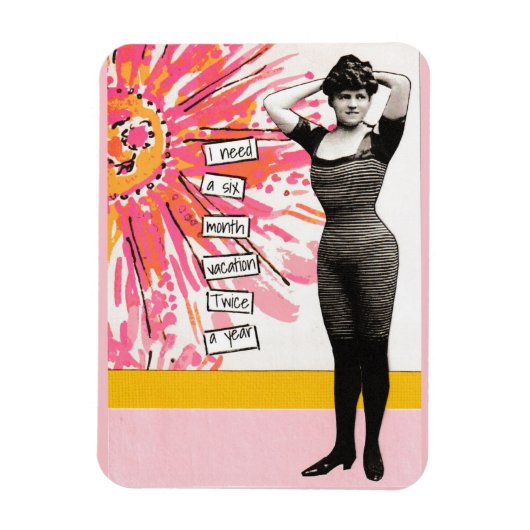 スナーキーバケーションマグネット6ヶ月 マグネット (縦)