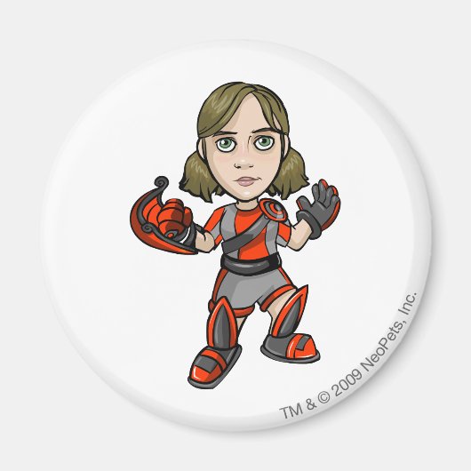 スナーキーヴィートペット宇宙ステーションスタッフプレーヤー マグネット (正面)