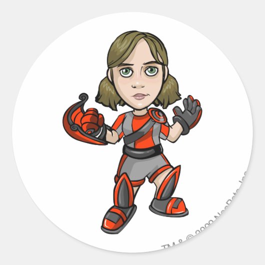 スナーキーヴィートペット宇宙ステーションスタッフプレーヤー ラウンドシール (正面)