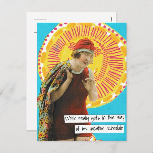 スナーキー休暇はがき作業スケジュール シーズンポストカード (正面/裏面)