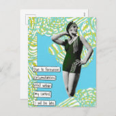 スナーキー休暇はがき私は遅れる シーズンポストカード (正面/裏面)