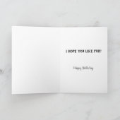 スナーキー子猫誕生日カード カード (内部)