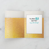 スナーキー皮肉60誕生日民族男の漫画 カード (内部)