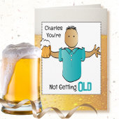 スナーキー皮肉60誕生日民族男の漫画 カード