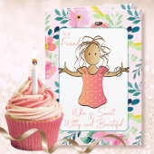 スナーキー第40期女性漫画サッシー誕生日カード カード