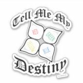 スナーキー紙フォーチュンテラーノスタルジアデザイン シール (正面)