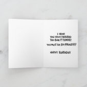 スナーキー17誕生日 カード (内部)