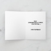 スナーキー21歳の誕生日 カード (内部)