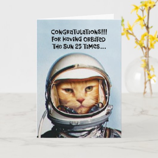 スナーキー25誕生日 カード (黄色い花)