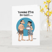 スナーキー27番目の誕生日挨拶 カード (黄色い花)