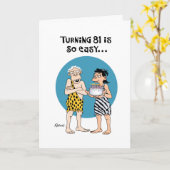 スナーキー81誕生日 カード (黄色い花)