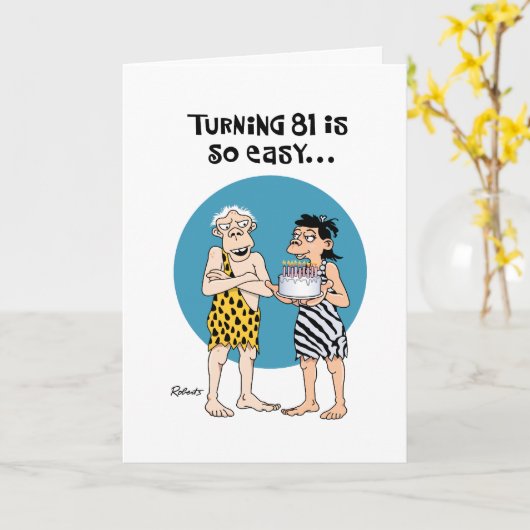 スナーキー81誕生日 カード (黄色い花)