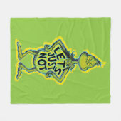 スナーキー・グリンチ | おもしろい Let's Not フリースブランケット (正面(横))