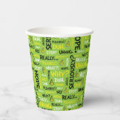 スナーキー・グリンチ |グリンチのスナーキーな句のパターン 紙コップ (正面)