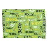 スナーキー·グリンチ|歯ぎしりのスナーキーなフレーズパターン 枕カバー (正面左)