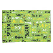 スナーキー·グリンチ|歯ぎしりのスナーキーなフレーズパターン 枕カバー (正面右)