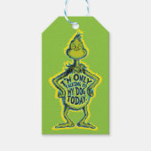 スナーキー·グリンチ|犬おもしろいと話しかけてないT ギフトタグ (正面)