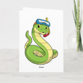 スナーグルをつけたスネーク・ダイバー カード (裏面)