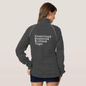 スナートでジップする Tシャツ (裏面フル)