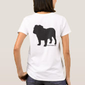 スナートシンプルブルドッグ Tシャツ (裏面)