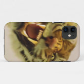 スナーリングベンガルタイガー大きな猫ワイルドライフアート Case-Mate iPhoneケース (裏面(横))