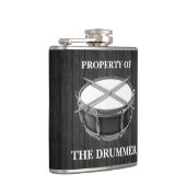 スナーレドラムドラムスティックロック&転がミュージシャンドラマー フラスク (右)