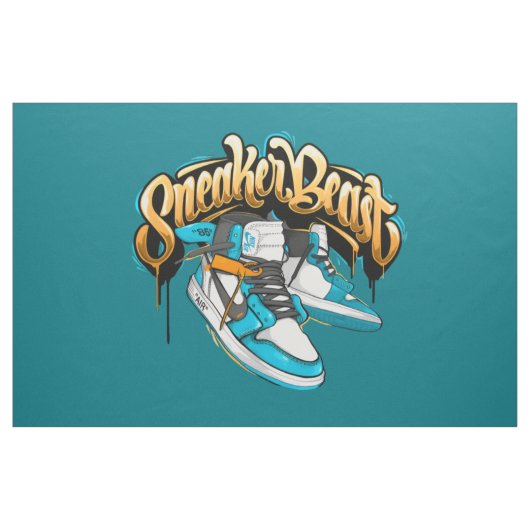 スニカッコいいーカー綿織物 ファブリック (ヤード)