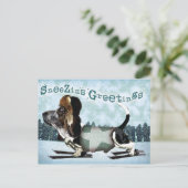 スニジン挨拶 – クリスマスポストカード (スタンド正面)