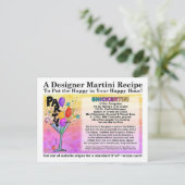 スニッカーティニキャンディマルティニレシピカードポストカード ポストカード (スタンド正面)