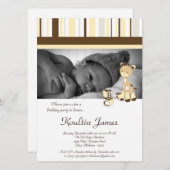 スニッカードゥードルキレーフイエロー誕生日招待状 招待状 (正面/裏面)