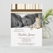 スニッカードゥードルキレーフイエロー誕生日招待状 招待状 (スタンド正面)