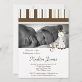 スニッカードゥードルキレーフグレー誕生日招待状 招待状 (正面)