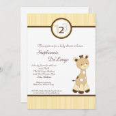 スニッカードゥードルキレーフベビーシャワー招待状 招待状 (正面/裏面)