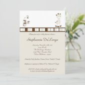 スニッカードゥードルキレーフベビーシャワー招待状 招待状 (スタンド正面)