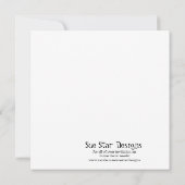 スニッカードゥードルギラフベビーシャワー招待状 招待状 (裏面)