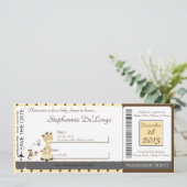 スニッカードードルキリンベビーシャワー招待状 招待状 (スタンド正面)