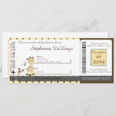 スニッカードードルキリンベビーシャワー招待状 招待状 (正面/裏面)