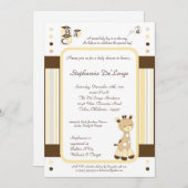 スニッカードードルキリンベビーシャワー招待状 招待状 (正面/裏面)