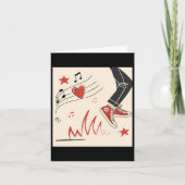 スニッカー音楽カラフル表現デジタルアートイリュウ カード (正面)