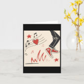 スニッカー音楽カラフル表現デジタルアートイリュウ カード (黄色い花)