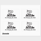 スニックのステップなし 長方形シール (シート)