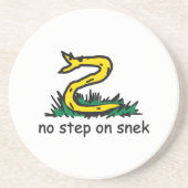 スニックミームGadsden parody SnekRight コースター (正面)