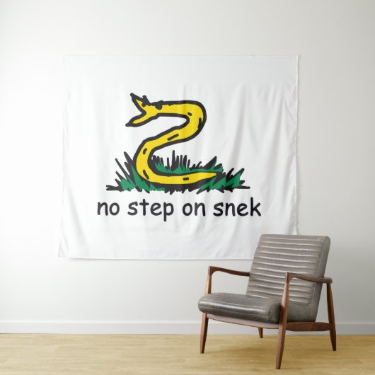 スニックミームGadsden parody SnekRight タペストリー (インサイチュ(横))