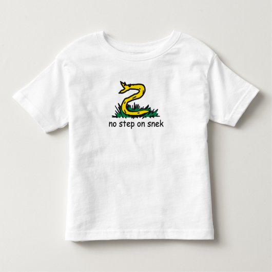 スニックミームGadsden parody SnekRight トドラーTシャツ (正面)