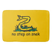 スニックミームGadsden parody SnekRight バスマット (正面)